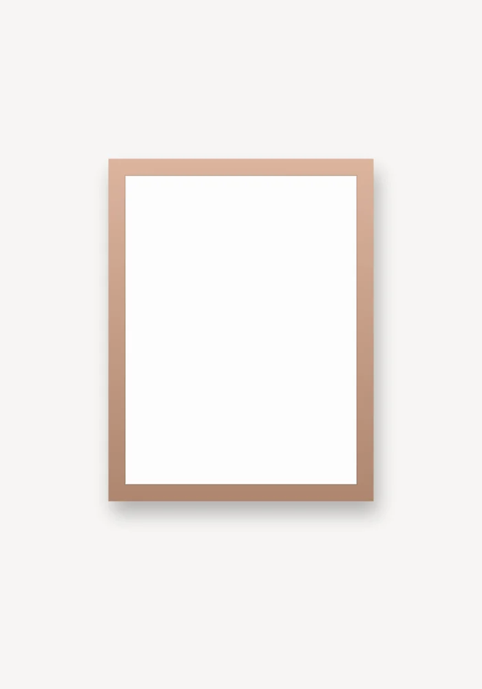 Framed print in red oak, personalized