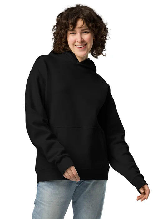 Hoodie in black, personalized