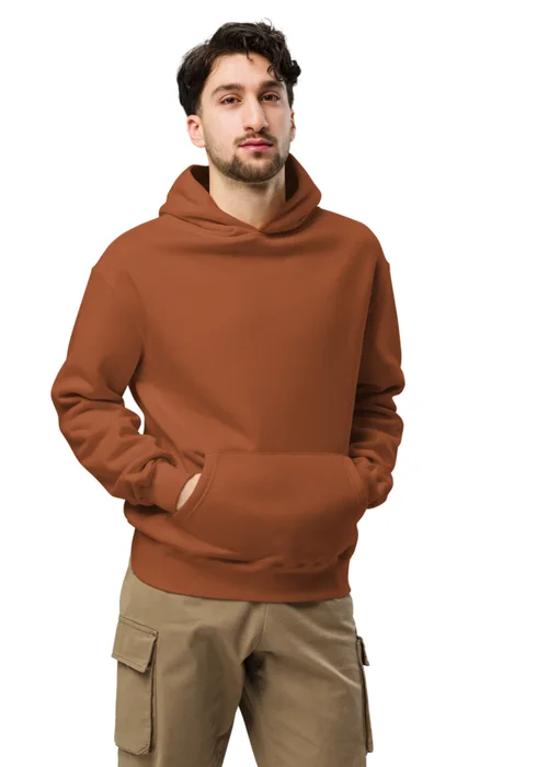 Hoodie in clay, personalized