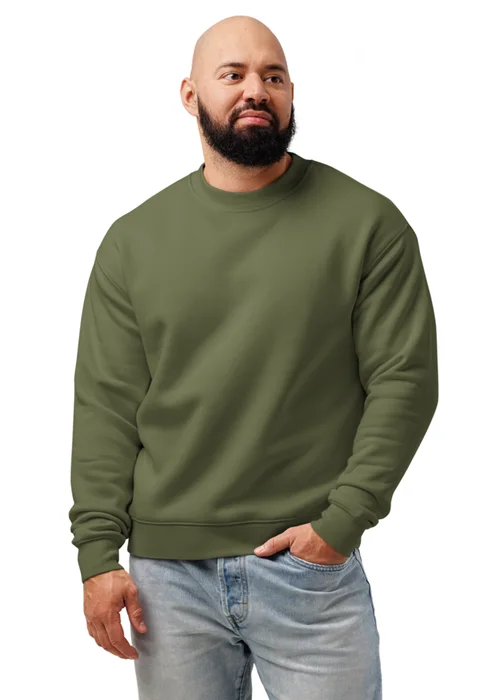 Crewneck sweatshirt in cypress, personalized