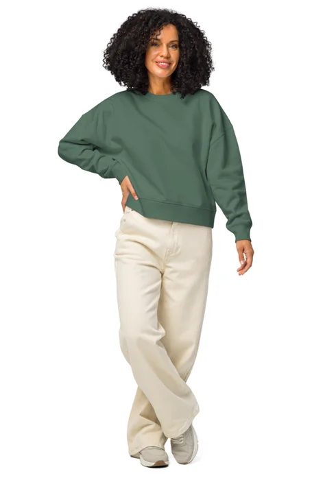 Women's crewneck sweatshirt in green bay, personalized