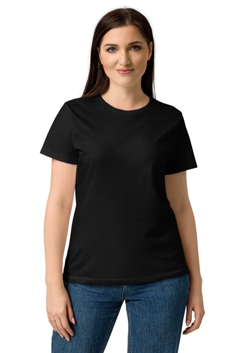 Women's T-shirt in black, personalized