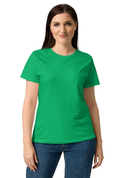 Women's T-shirt in irish green, personalized