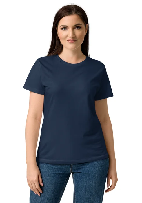 Women's T-shirt in navy, personalized