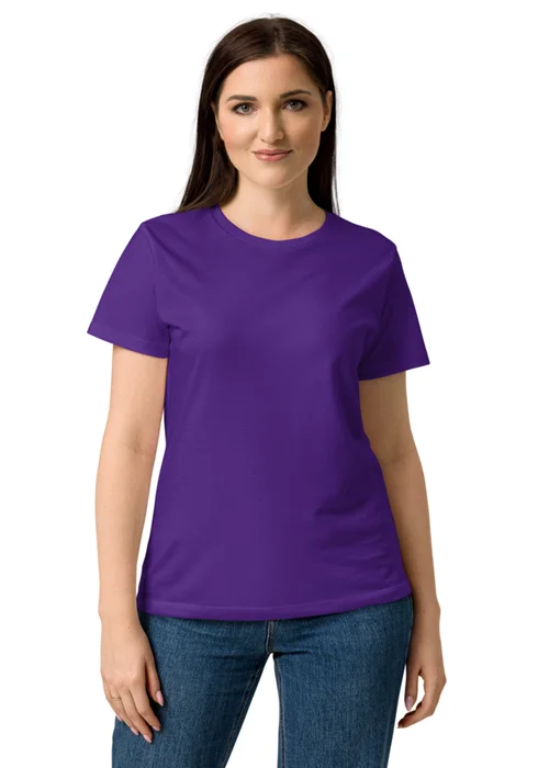 Women's T-shirt in purple, personalized